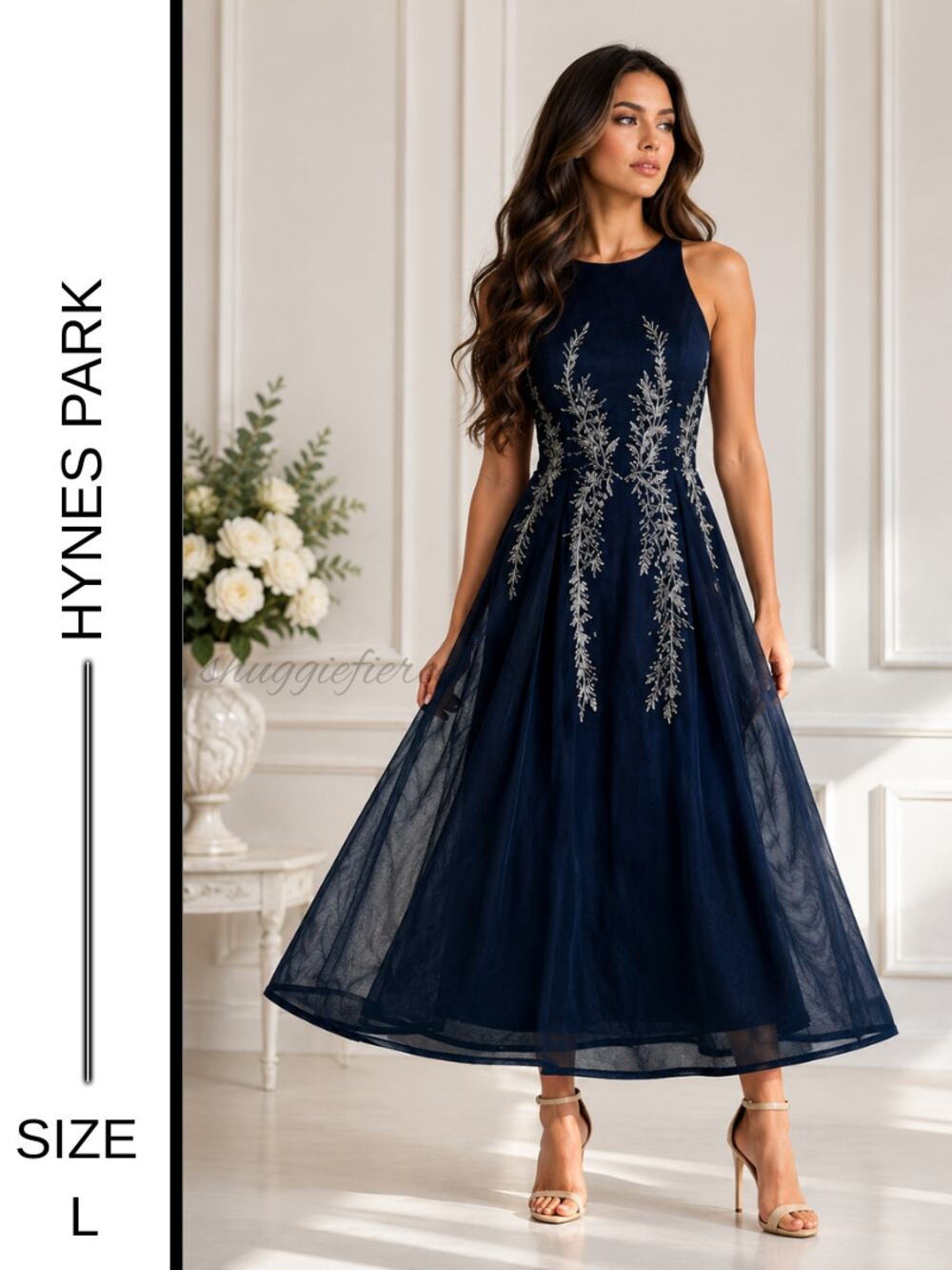 ✨ MSRP: $950 | Park 108 Hynes Park Embroidered Scuba & Tulle – NWT | Size 4 ✨